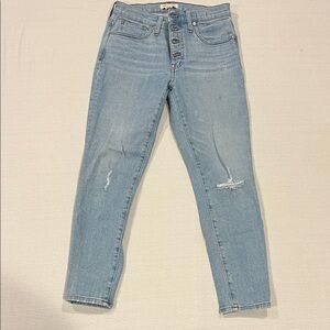 Madewell Light Blue Ankle Jeans